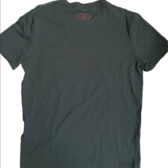 Boys Under Armour Heat Gear Charcoal Grey T-Shirt - Picture 2 of 3